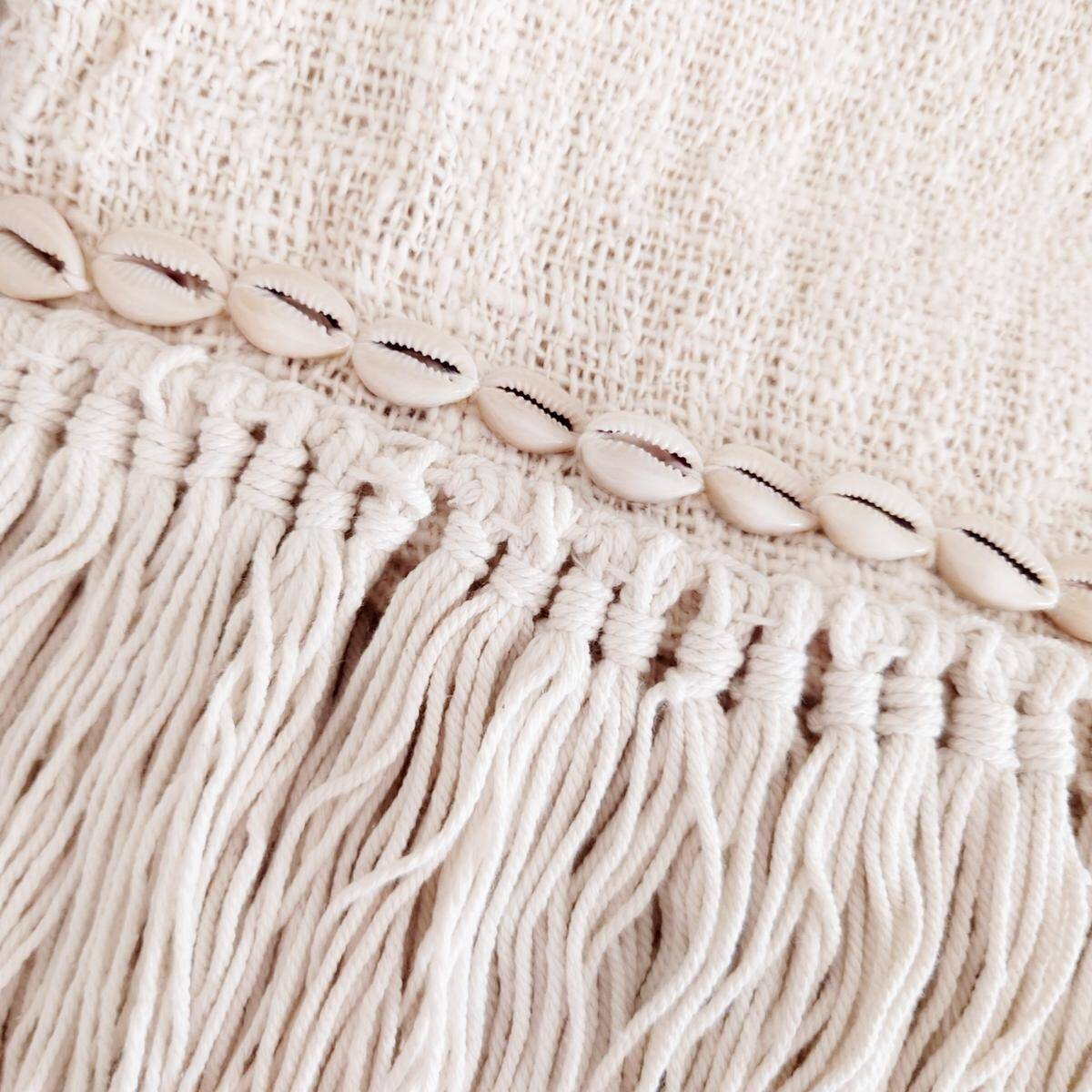 Plaid Canga blanc cassé