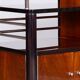 Czech Art Deco Trolley Walnut and Chrome-Plated Steel from Thonet, 1930s