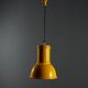 Vintage lacquered metal lamp, Italian design from the 1970s.