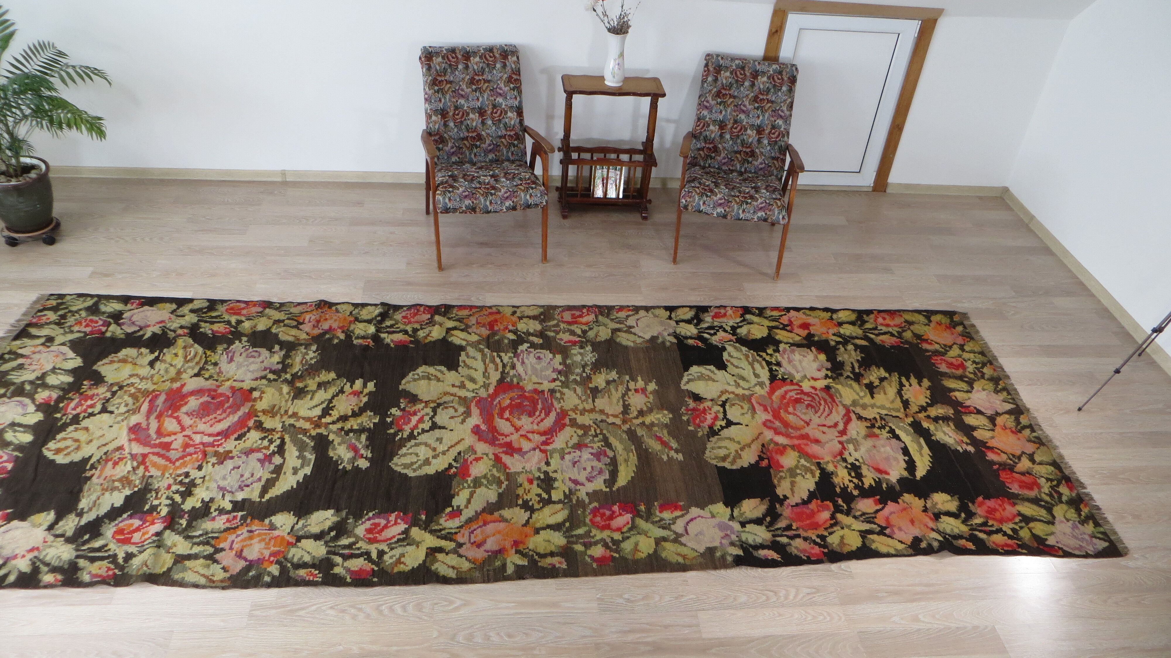 Old Moldovan carpet 148cm x 415cm