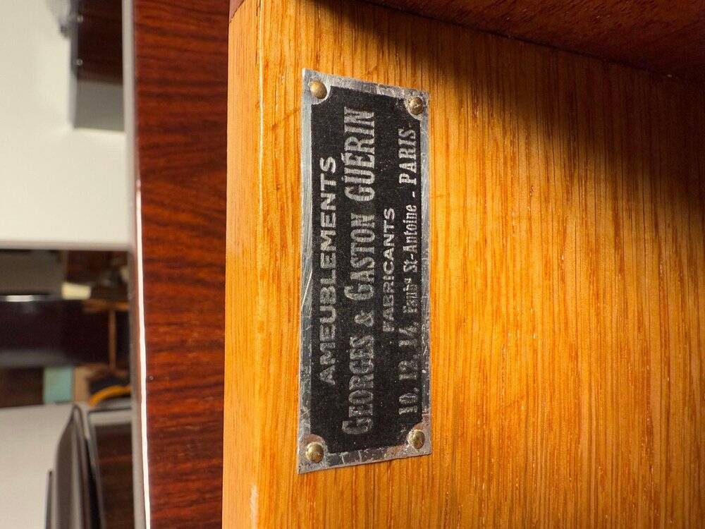 Art Deco Sideboard in Macassar Ebony and Brass, Paris, 1930s