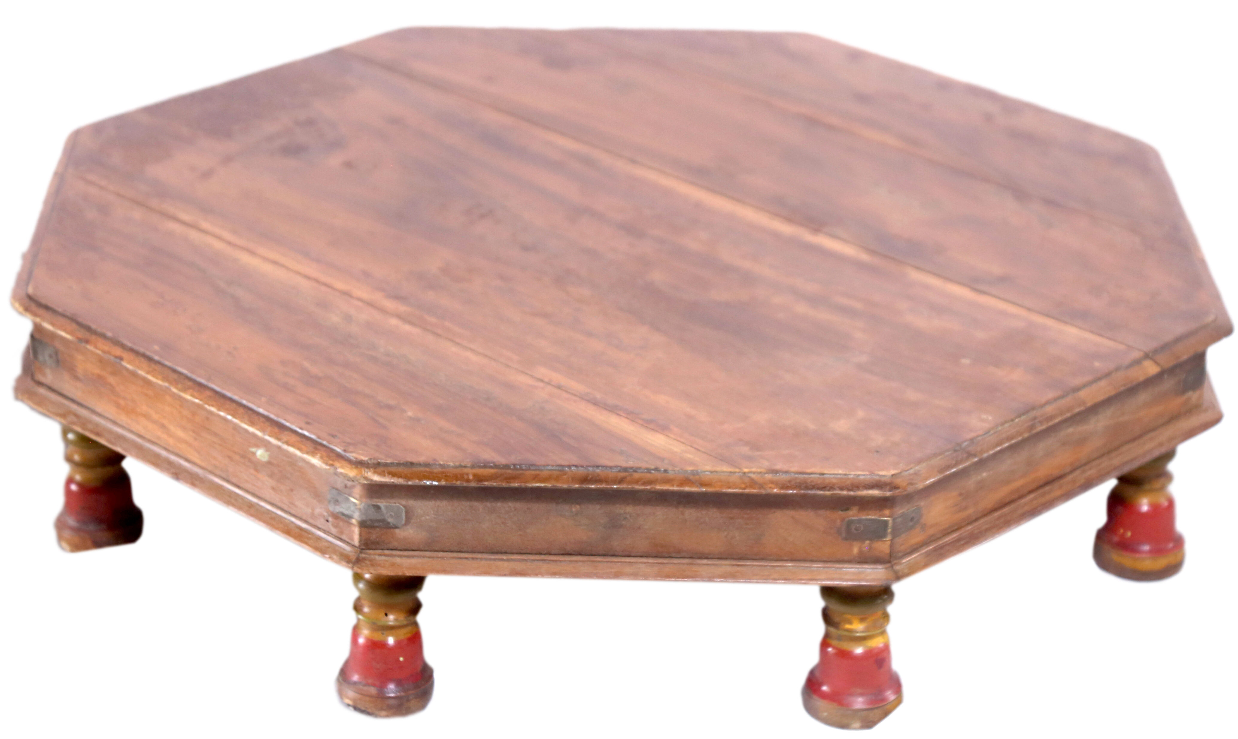 Bajoot tea table in ancient burmese teak