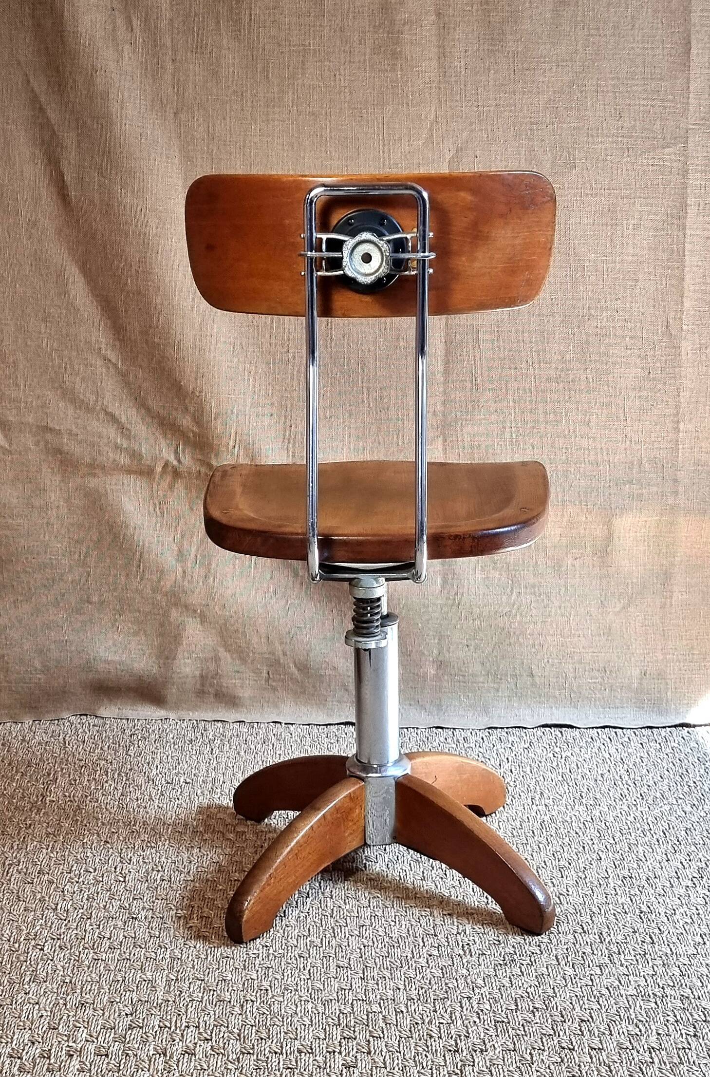 Swiss Stoll rotating office chair from the 60s