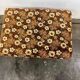 Pouf fleuri vintage / tabouret pliant / petite échelle
