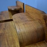 1930s Art Deco Nightstands in Walnut Finish, Czechoslovakia