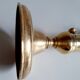 Golden brass candle holder