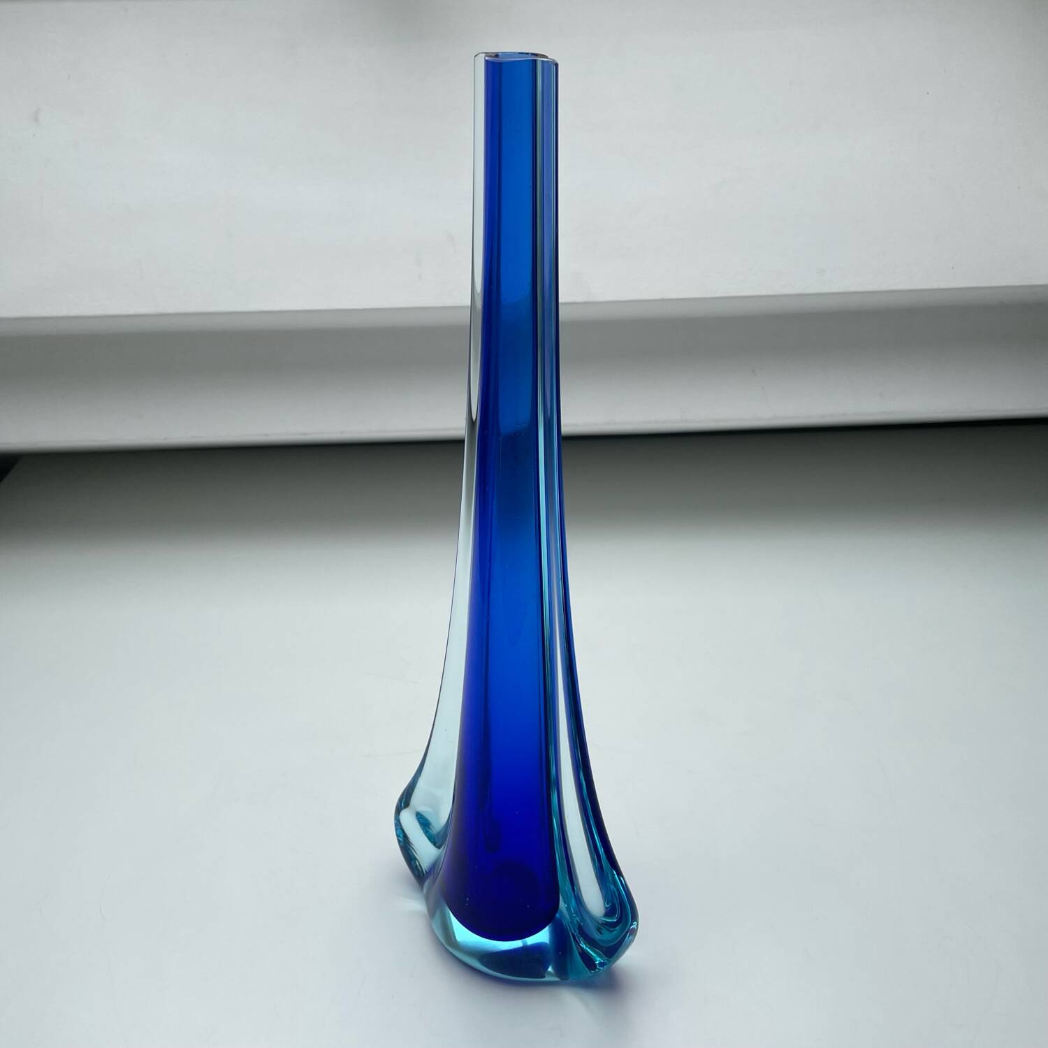Solifleur vase Sommerso Murano Italy