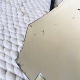 Miroir art déco - miroir italien - années 1930/1940. Miroir art déco gravé.