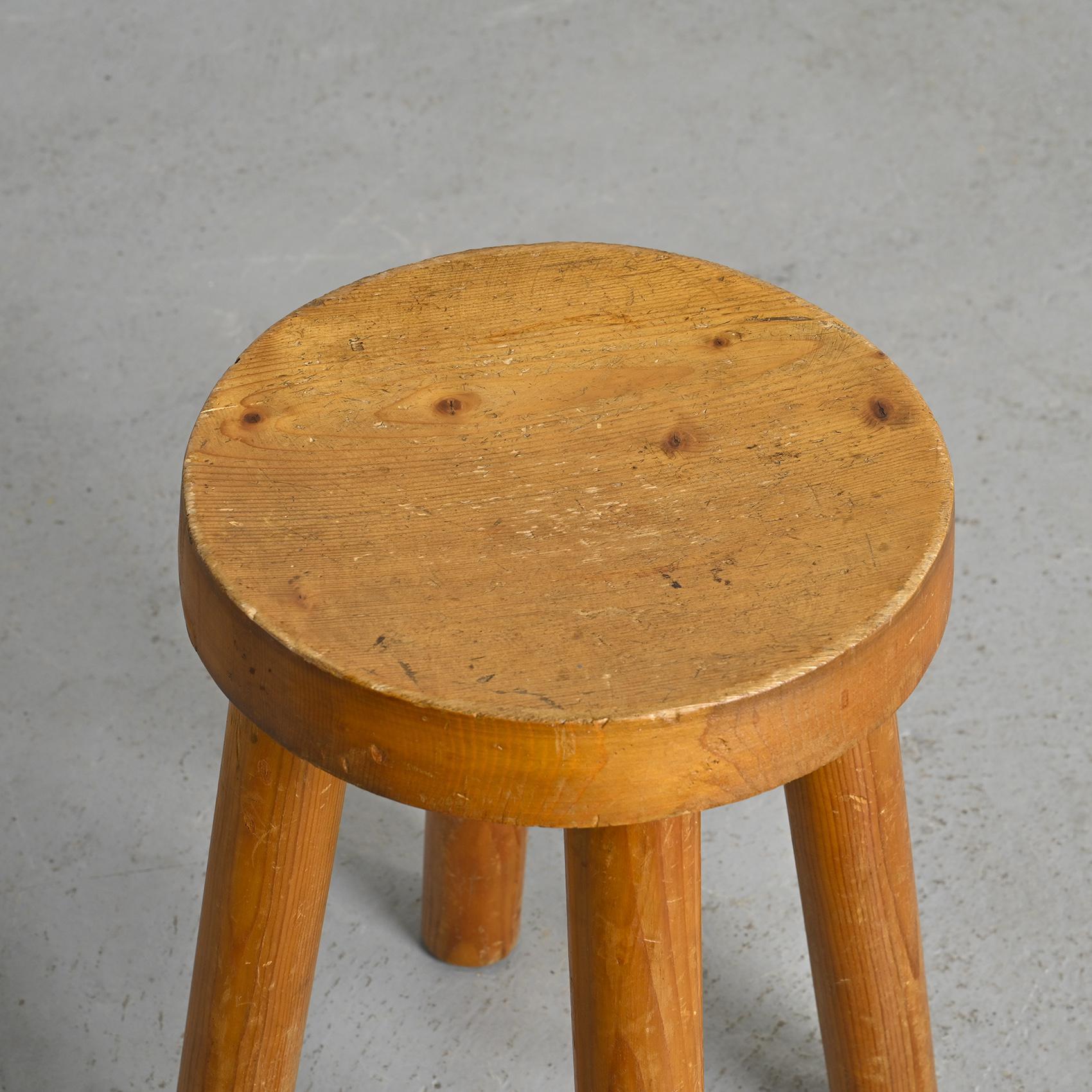 Stool by Charlotte Perriand for Les Arcs 1600, circa 1965