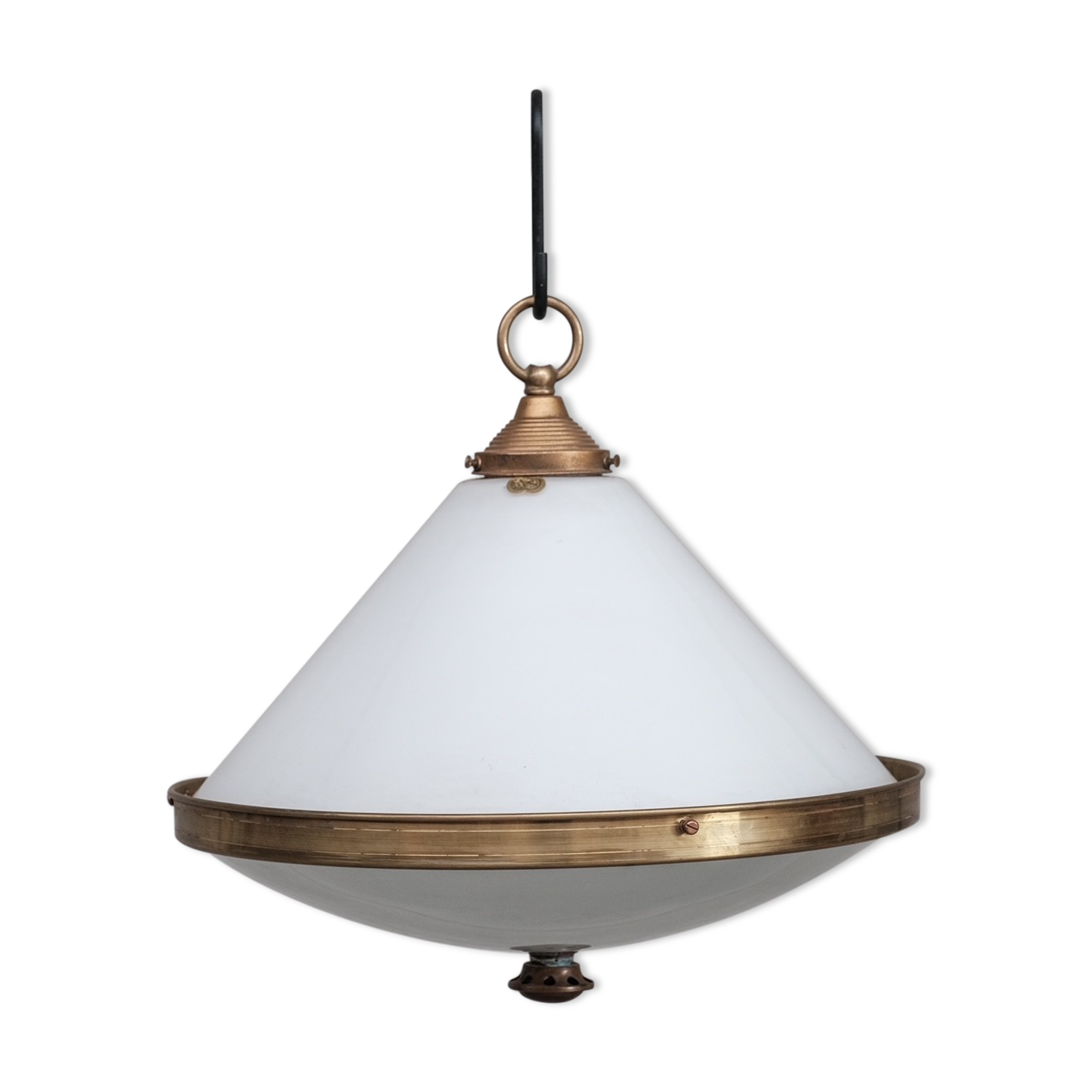 Two tone french antique pendant light