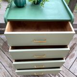 Compass foot chest of drawers