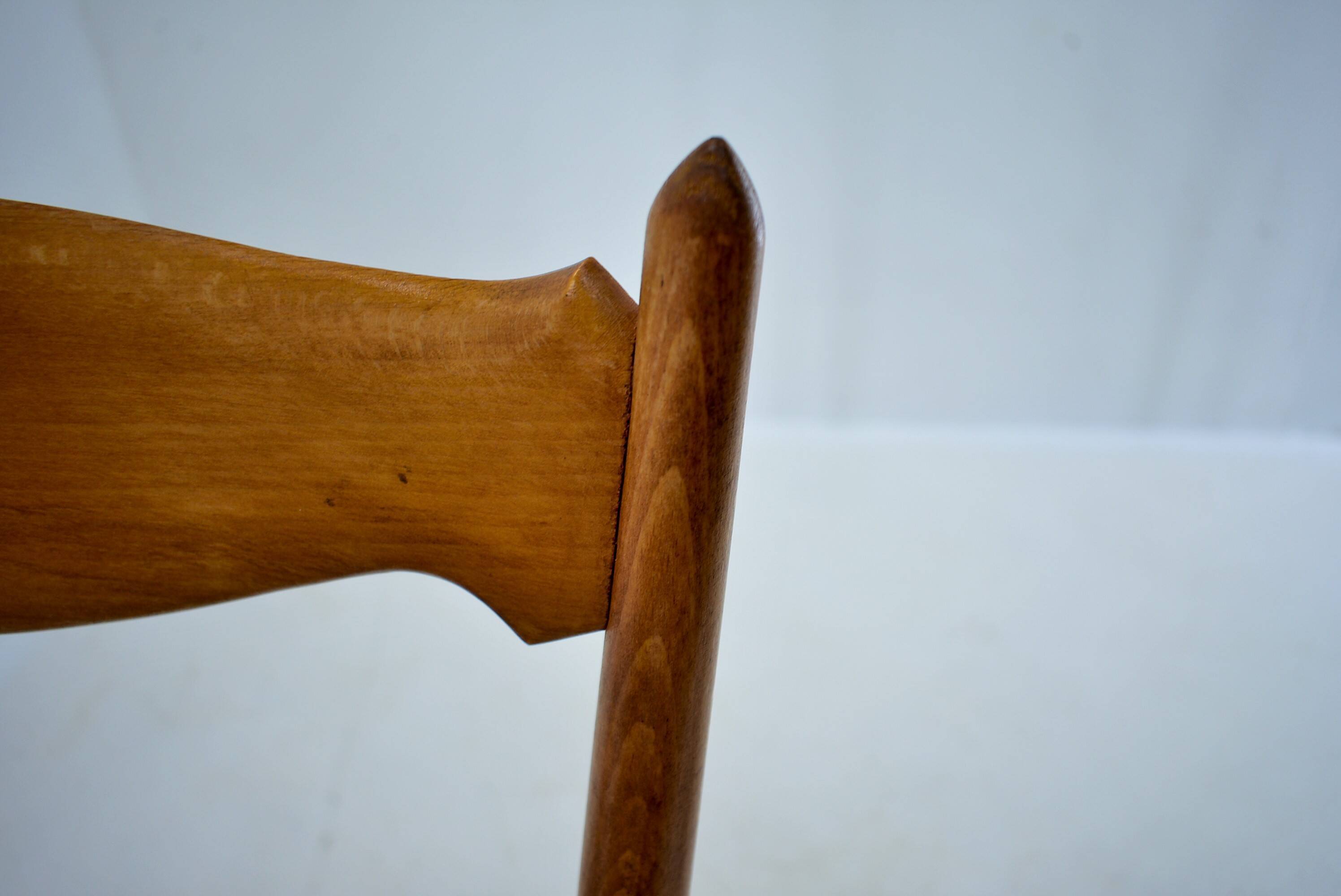 1970s set of 4 dining chairs by Drevotvar, Czechoslovakia