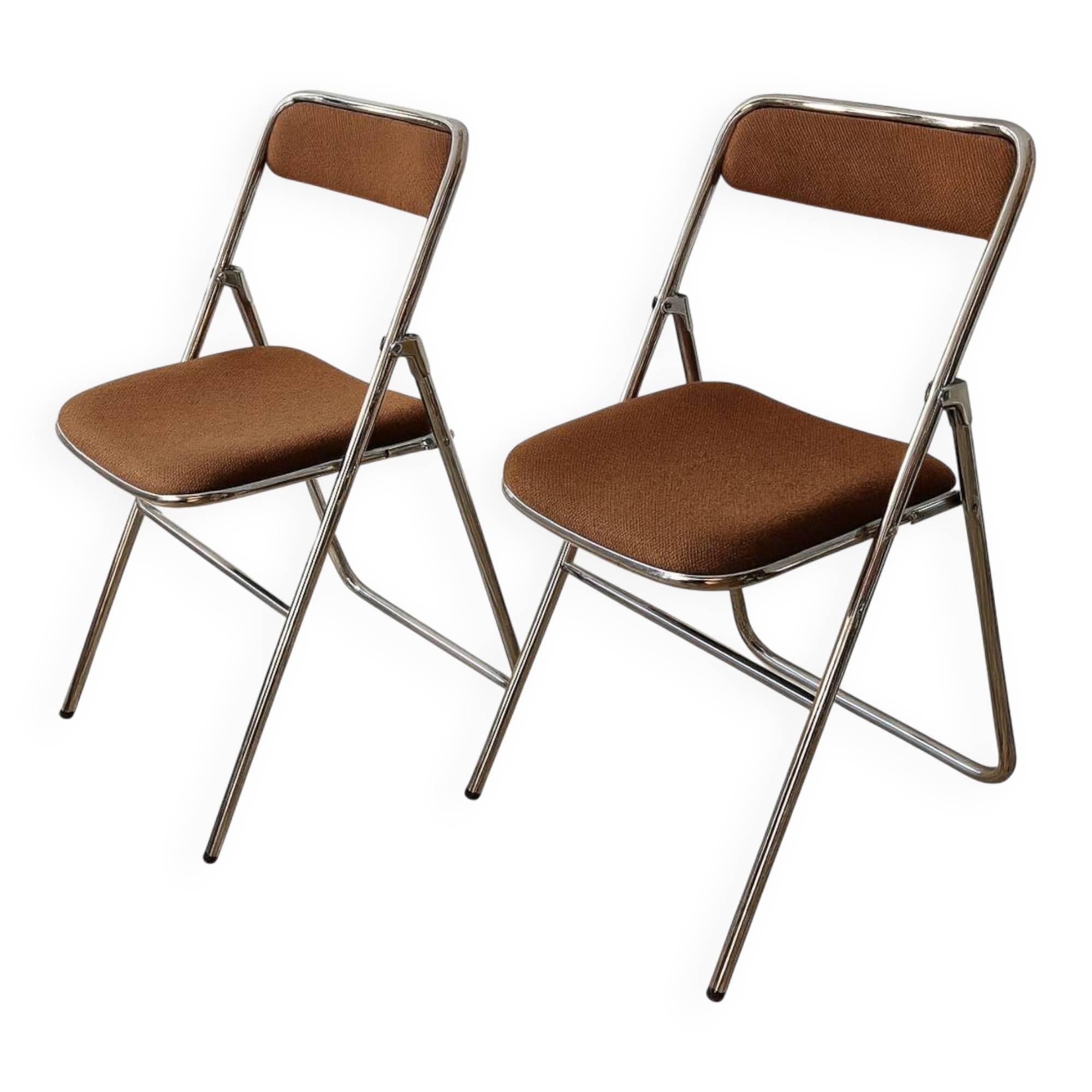 Pair of vintage 70s folding chairs