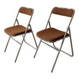 Pair of vintage 70s folding chairs