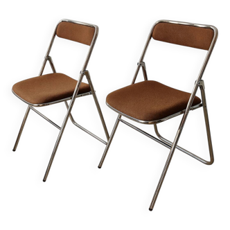 Duo de chaises pliantes vintage 70’