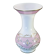 Vase pansu en opaline décor de fleurs emaillées NAPOLEON 3