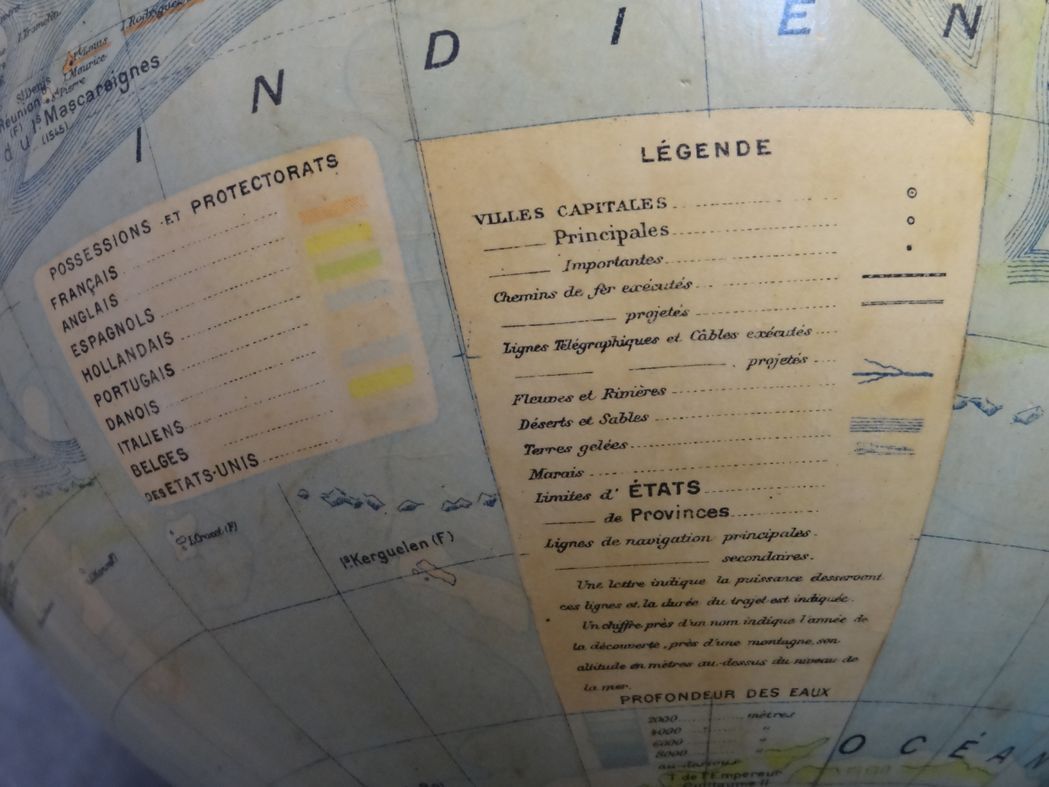 Globe Forest early XXth diameter 37 cm