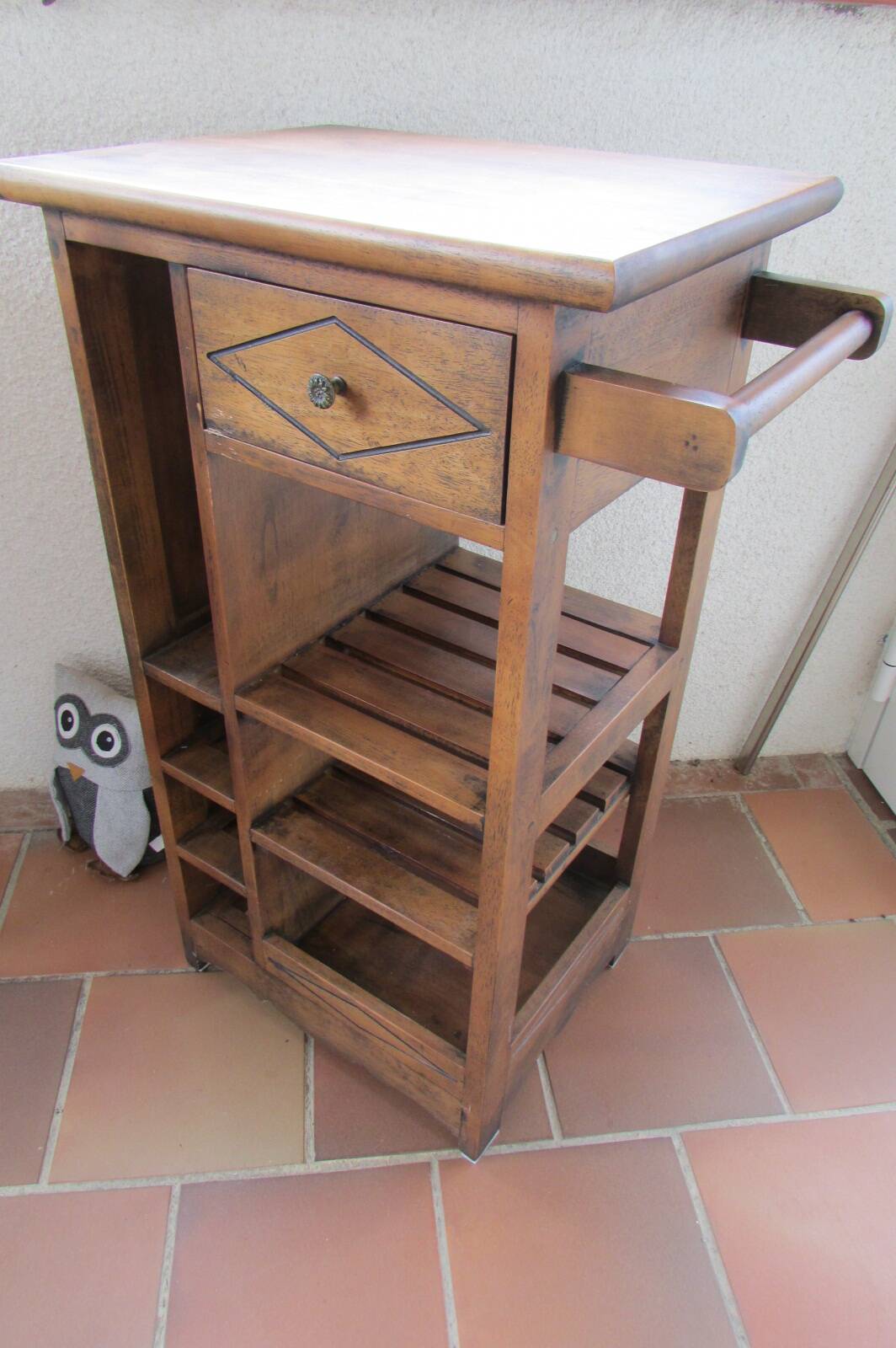 Kitchen storage unit, vegetable dish, solid wood