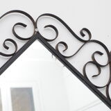 Miroir Chaty Vallauris en fer forgé 38cm