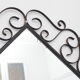 Miroir Chaty Vallauris en fer forgé 38cm
