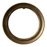 Small round frame in old gilded wood