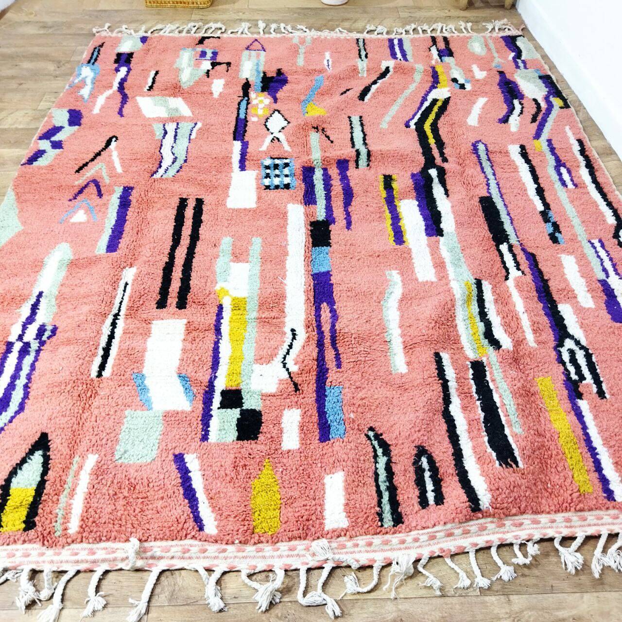 Handmade Moroccan Berber rug 290 X 237 CM