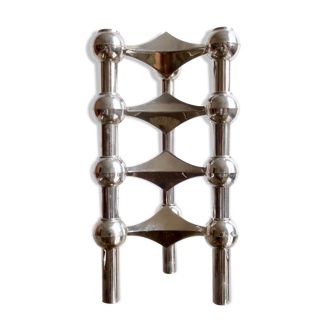 Candlesticks modular S22 by Caesar Stoffi & Fritz Nagel for BMF 1970 s, Set of 4