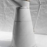 White enamelled iron broc