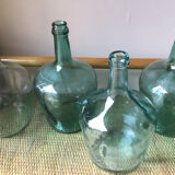 Set of 4 glass cylinders