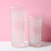 Set of 2 Glass Vases CandleWax by František Pečený / Czech Republic / 1972
