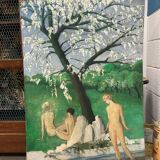 Oil on sign "The Three Graces"