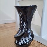 Vase Vallauris bleu forme libre