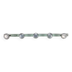 Industrial wall coat rack 5 aluminum hooks