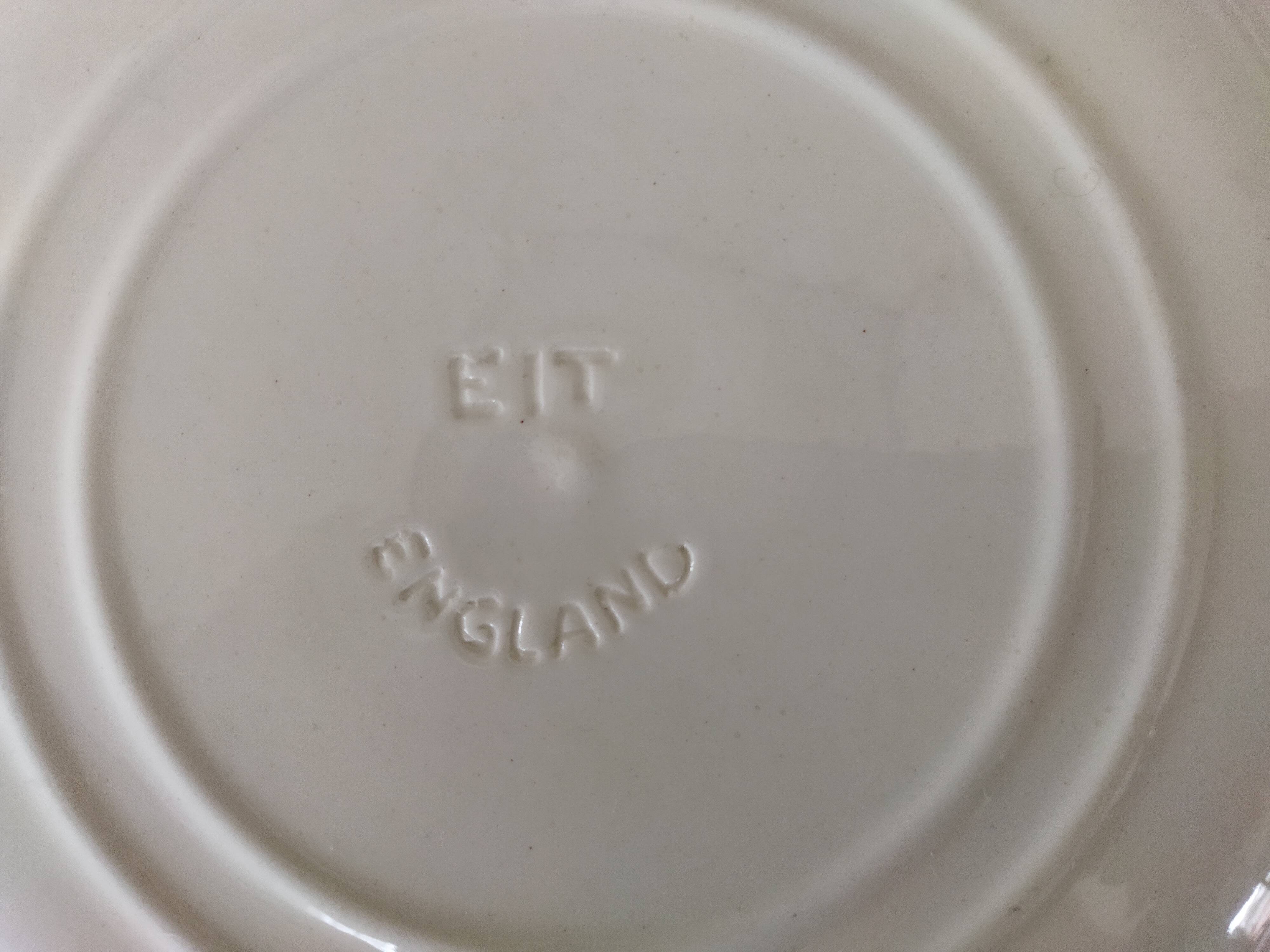 8 blue & white plates