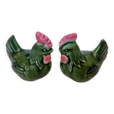 Sel et poivre poules barbotine