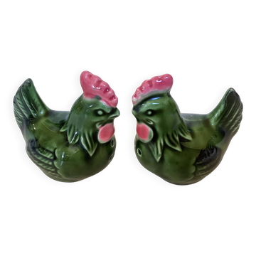 Sel et poivre poules barbotine
