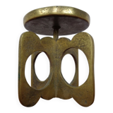 Brutalist Bronze Candle Holder, 1960s