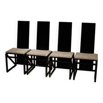 Four ‚Edo Series‘ Chairs by Kisho Kurokawa for PPM Corporation | Japan 1980