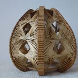 Hanging wood braided yarns Scandinavian design 60-70