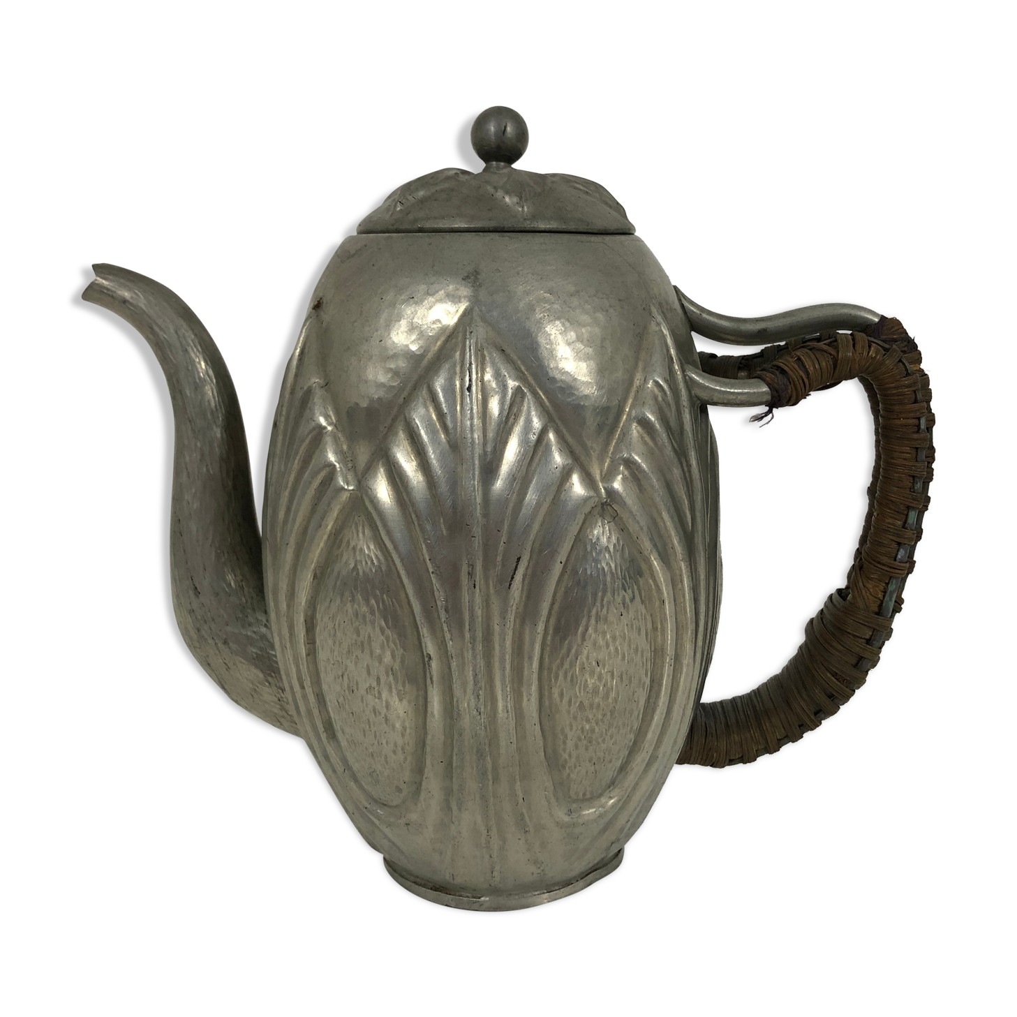 Tin teapot A.E. Chanal