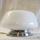 Art Deco ceiling light with opaline globe - mid 20th century