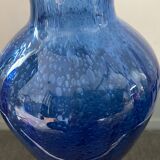 Vase vintage en verre bullé