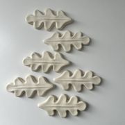 Lot de 6 porte couteaux feuille de chêne