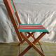 Chaises pliantes de camping vintage
