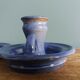 Stoneware candlesticks signed artisanal ceramics