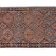 Vintage Turkish hallway rug 132x360 cm
