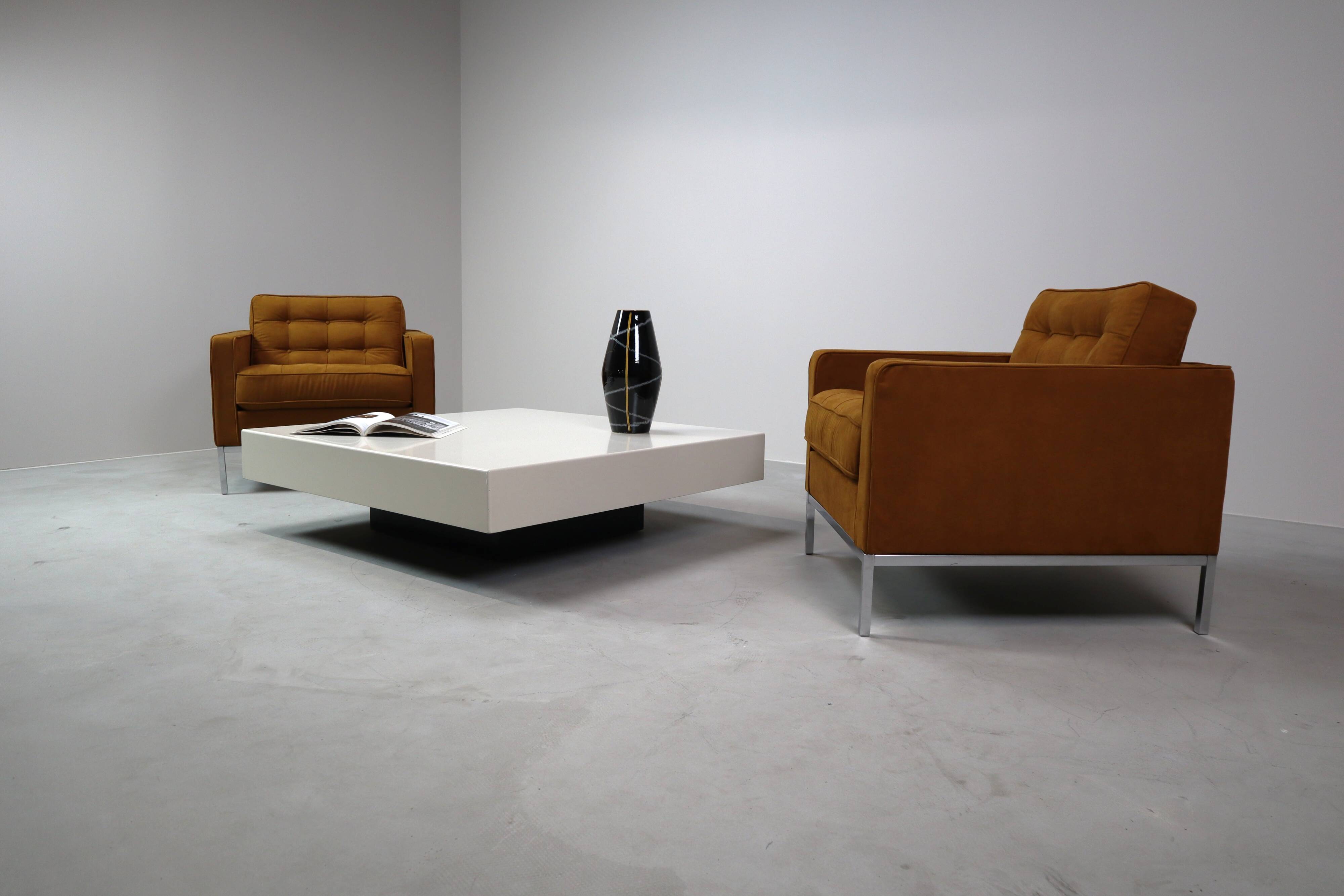 Sleek vintage minimalist coffee table