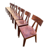 Lot de 8 chaises bistrot design Fameg