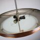 Large Art Deco Copper UFO Hanging Lamp, Czechoslovakia, 1930s