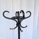 Vintage Black Bentwood Coat Stand in Thonet Style / Mid Century Hall Tree